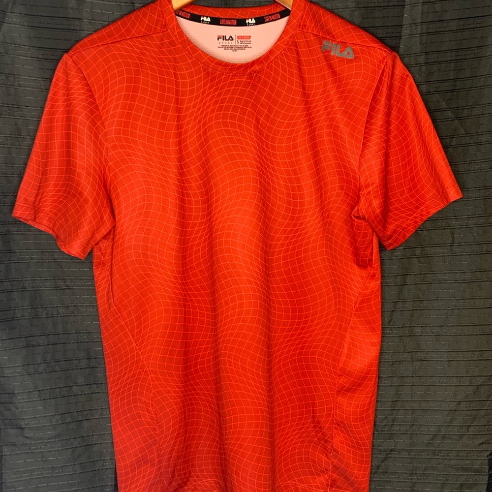 Fila Sport in red.